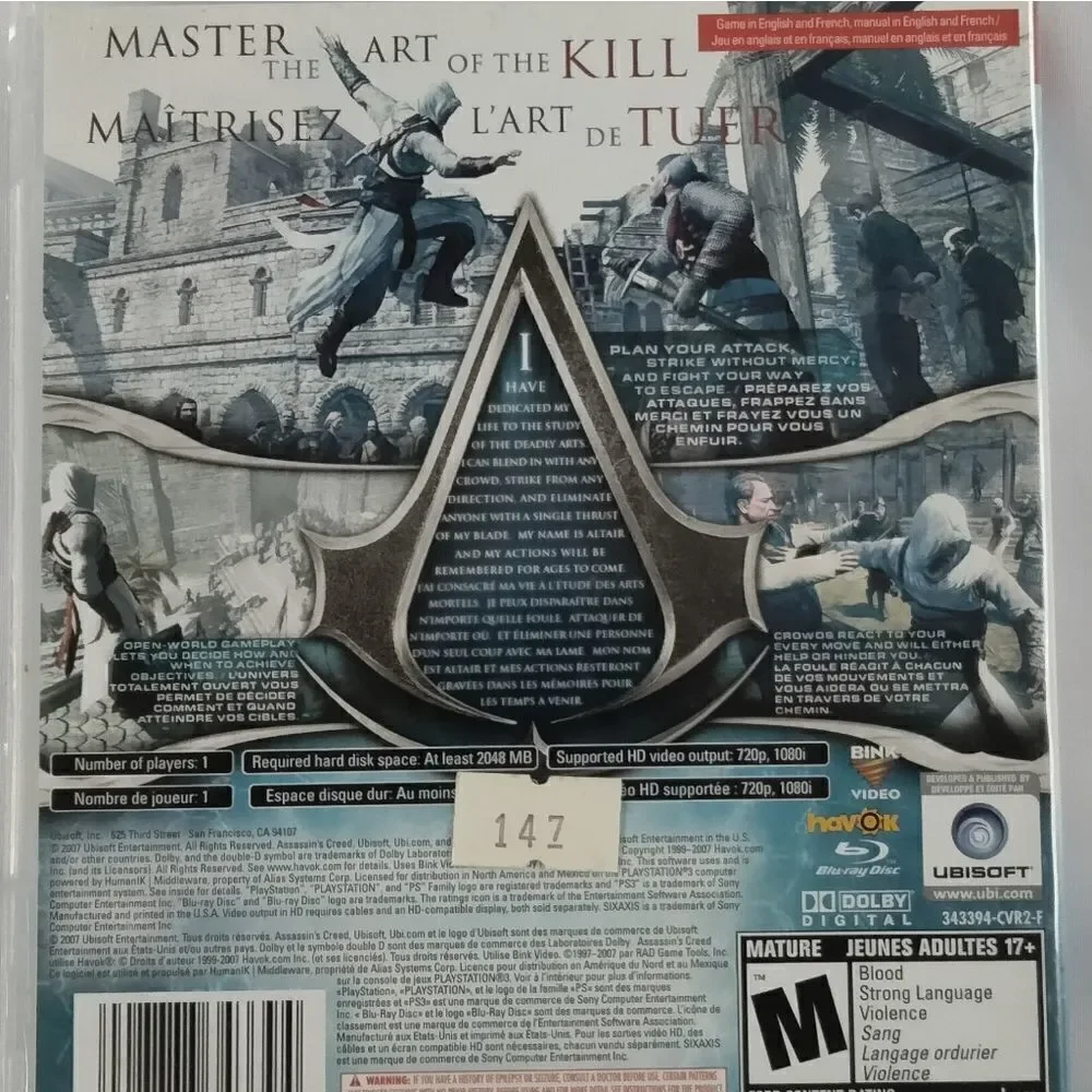 PS3 Assassin's Creed